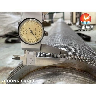 Integral Serrated Finned Tube ASTM A312 TP347 SS409 For Boiler Economizer