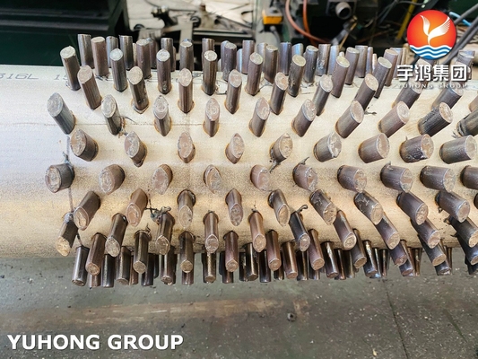 Studded Tube ASTM A312 TP317L For Heat Exchanger