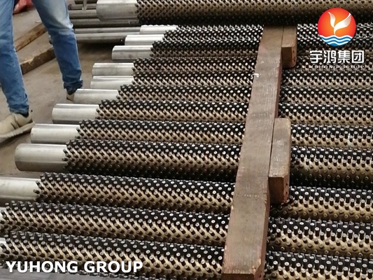 ASME SA312 TP304H 11Cr Austenitic Stainless Steel Studded Tube For Boliler