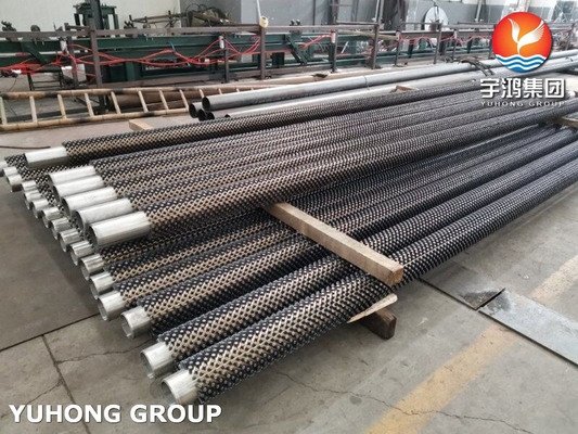 ASME SA312 TP304H 11Cr Austenitic Stainless Steel Studded Tube For Boliler