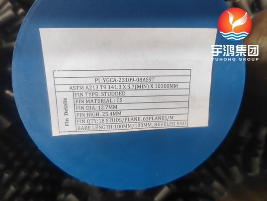 Seamless Alloy Finned Studded Tube ASTM A213 T9 for Heat Exchanger