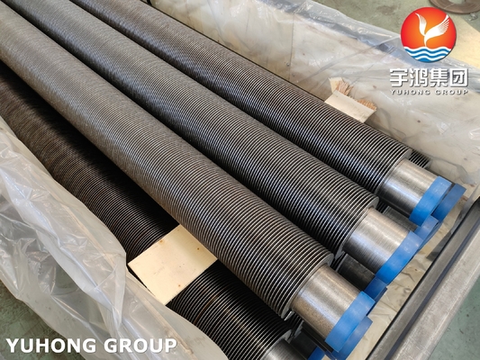 Welded Helical Solid Fin Tube ASME SA106 GrB For Heater