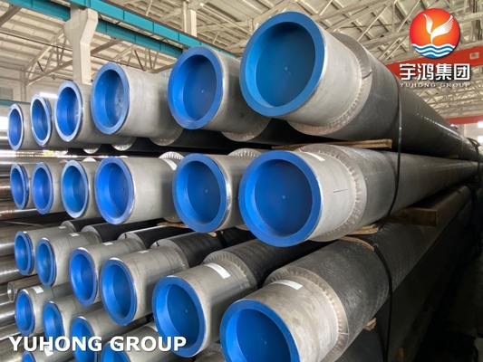 High Frequency Welded Solid Fin Tube ASME SA312 TP304 For Superheater