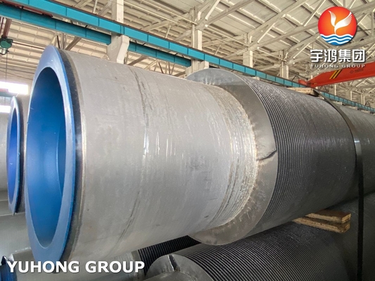 TP304 SS304 Serrated Fin Tube Air Cooler Stainless Steel ASTM A240