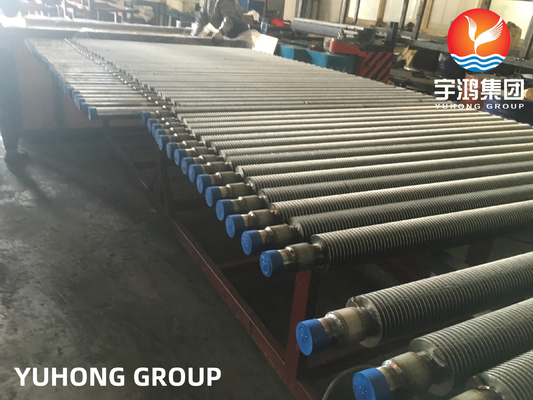 Welded Spiral Solid Fin Tube ASME SA213 T12 For Heat Exchangers