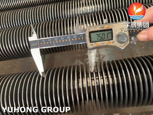 U Type Solid Fin Tube HFW ASTM A106 GrB For Fired Heater