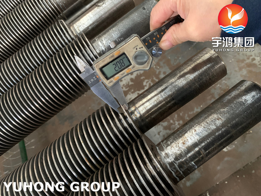 U Type Solid Fin Tube HFW ASTM A106 GrB For Fired Heater