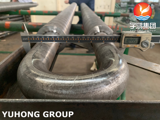 U Type Solid Fin Tube HFW ASTM A106 GrB For Fired Heater