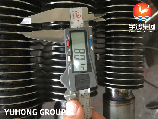 HFW Solid Aluminum Welded High Fin Tube For Copper Pipe TP304