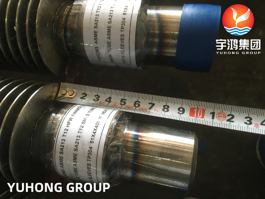 HFW Solid Aluminum Welded High Fin Tube For Copper Pipe TP304