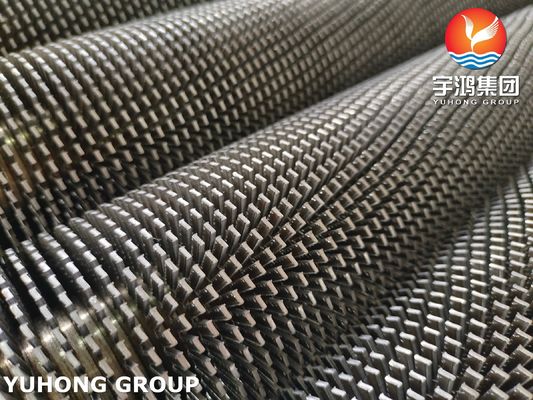 ASME SA192 Carbon Steel Serrated Type Welding Finned Tubular For Heating Pipe
