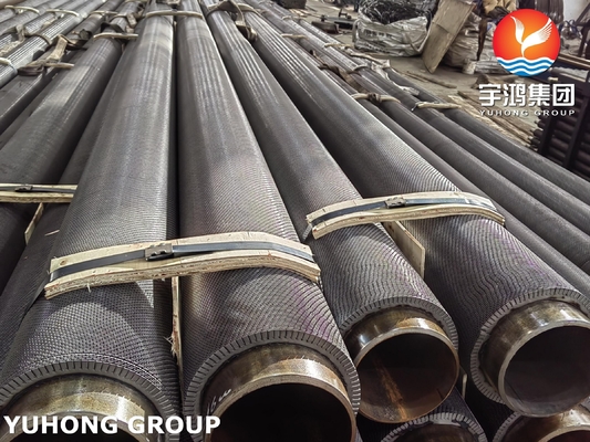 Helical Welding Serrated Finned Tube ASTM A106 Gr B For Superheater