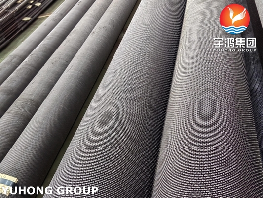 Hot Water Serrated Fin Tube Pipe AISI 304 316SS For Superheater HVAC