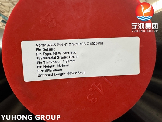 ASTM A335 P11 Spiral Serrated Finned Tube For Heating Pipes