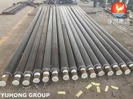 ASTM A335 P9 Serrated Finned Tube Tubular Heating For Power Plants
