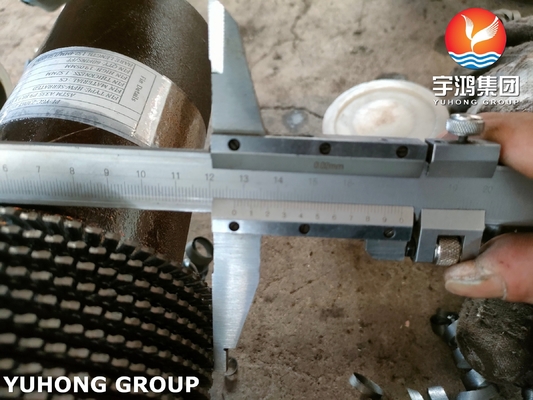 ASTM A335 P9 Serrated Finned Tube Tubular Heating For Power Plants