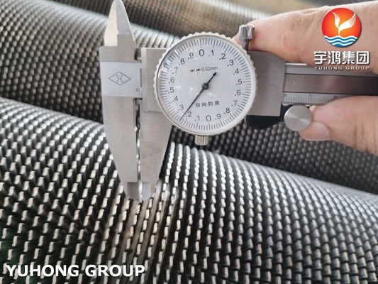 Heater HFW Helical Serrated Integral Finned Tubes TP304H Stainless Steel