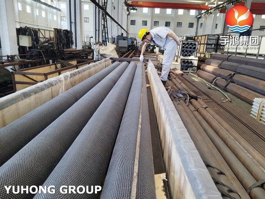 Heater HFW Helical Serrated Integral Finned Tubes TP304H Stainless Steel