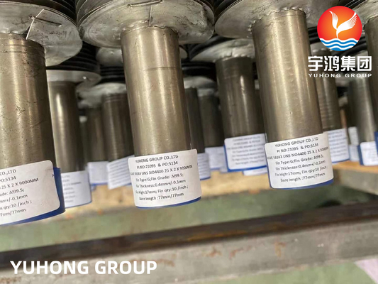 Monel 400 G Type Finned Tube ASTM B163 For Heat Exchanger