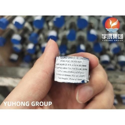 ASME SA249 TP304 Austenitic Steel Extruded Fin Tube In Air Cooler Application