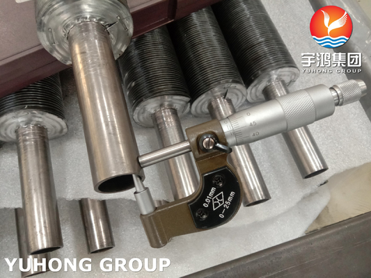 Straight Aluminium Extruded Fin Tube Pipe NO4400 For Intercooler ACHEs