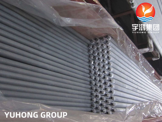 ASTM A249 TP304 Austenitic Steel Wound L Type Fin Tube For Air Cooler