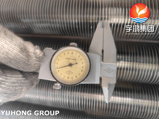 Intercooler Wound Finned Copper Pipe Tube L Type ASTM A179 Corrosion Resistance