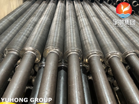 HVAC Wound Stainless Steel Finned Tube ASTM A179 Carbon Steel Material ODM
