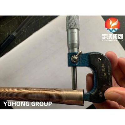 ASME SB111 C70600 Copper Nickel Integral Low Fin Tubes For Heat Exchangers