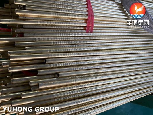 ASTM B111 C71640 (Cu70Ni30) Copper Nickel Alloy Low Fin Tubes For Heat Exchangers In Marine Application