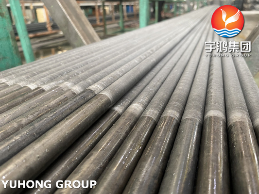 Seamless Integral Low Fin Tubes finned Heating pipe JIS G3461 Standard OEM
