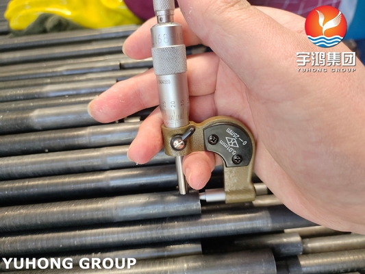A333 Gr.1 Cooling Embedded Fin For Copper Tubing Low Temperature Carbon Steel Alloy