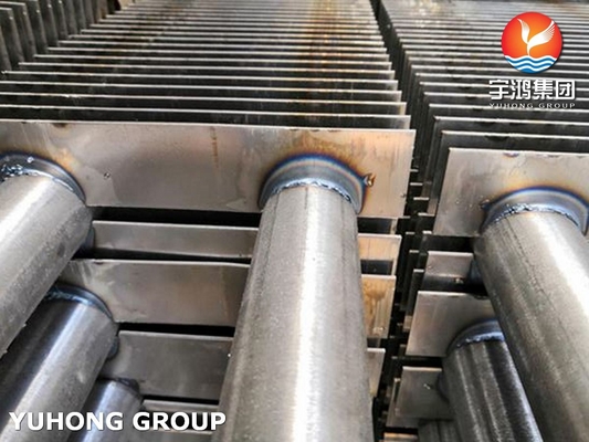 Hygienic Refrigerator Economizer Steam Radiant Fin Tube Stainless Steel