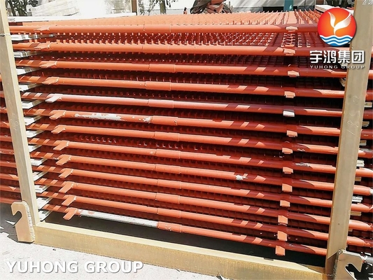 Painted Spiral Square Fin Tube ASME SA213 TP304 For Seawater Desalination