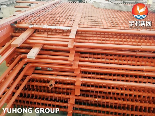 Painted Spiral Square Fin Tube ASME SA213 TP304 For Seawater Desalination