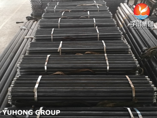 Industrial Refrigeration Longitudinal Finned Tube 15mm Copper Pipe Duplex Steel
