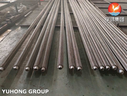 ASTM A213 TP316L Ferritic and Austenitic Alloy-Steel Longitudinal Finned Tubing API Certificated