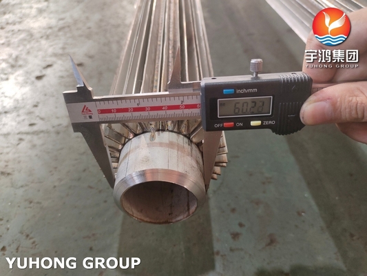 ASTM A213 TP316L Ferritic and Austenitic Alloy-Steel Longitudinal Finned Tubing API Certificated
