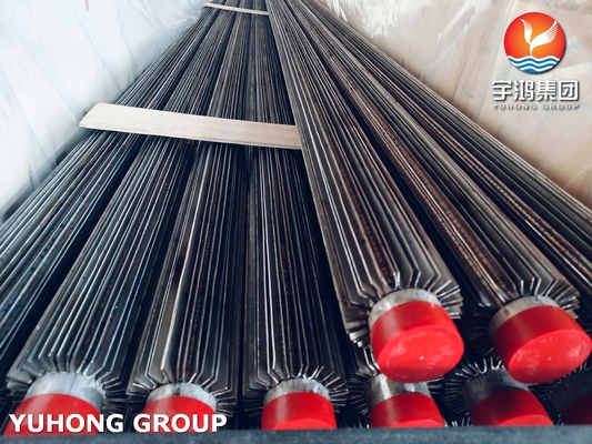 ASTM A213 TP316L Ferritic and Austenitic Alloy-Steel Longitudinal Finned Tubing API Certificated