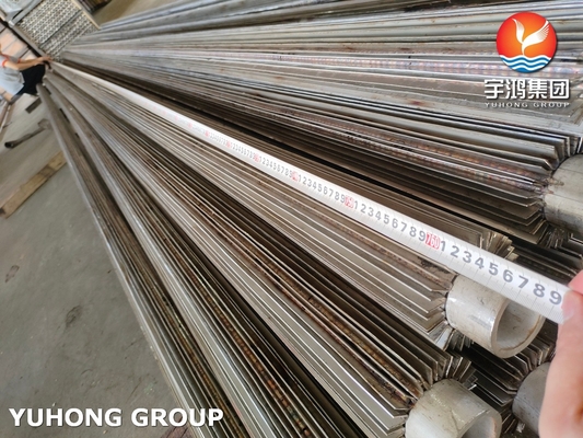 Heat Treated Steam Longitudinal Finned Tube Heat Exchanger For Evaporators