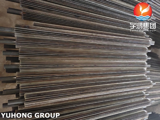 HAZ Copper Longitudinal Finned Tube For Refrigeration Cryogenic Systems ASTM A179