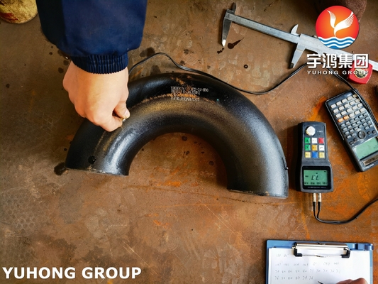NDE Test Return Elbow U Bend Piping Systems 180 Degree 3/4" Customized