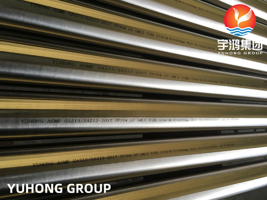 ASME SA213 TP304 Stainless Steel Seamless Boiler Tube For Heat Exchanger