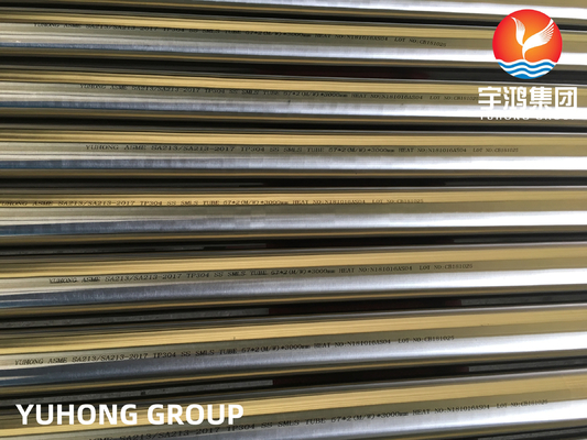 ASME SA213 TP304 Stainless Steel Seamless Boiler Tube For Heat Exchanger
