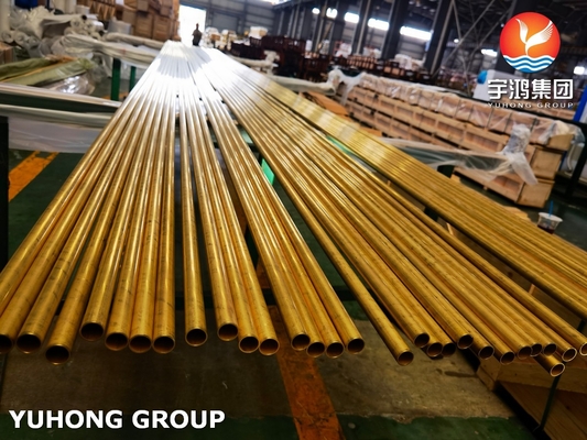 Copper Steel Finned Heat Exchanger Tube In Cooling Systems ASTM B111 C44300 Grade