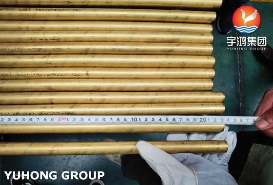Copper Steel Finned Heat Exchanger Tube In Cooling Systems ASTM B111 C44300 Grade