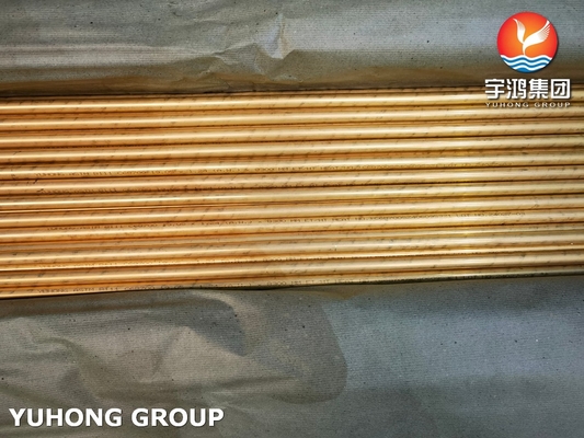Copper Steel Finned Heat Exchanger Tube In Cooling Systems ASTM B111 C44300 Grade