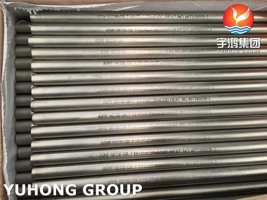 ASME SB338 R50400 Seamless and Welded Titanium and Titanium Alloy Tubes for High Pressure Applications