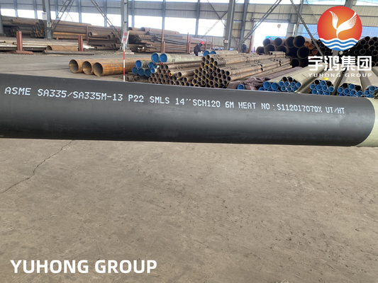 ASTM A335 P22 Seamless Ferritic Alloy Steel Pipe Fro Petrochemical Plants