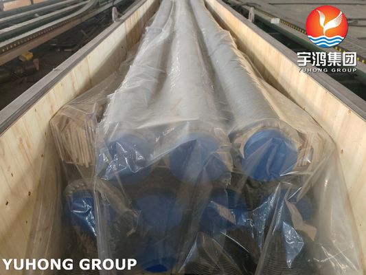 ASTM A312 Αυστενιτικός ανοξείδωτος χάλυβας TP347H HFW Στερεός σωλήνας πτερυγίων για σύστημα HRSG